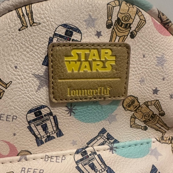 Loungefly Star Wars C3PO & R2D2 Mini Backpack - Picture 3 of 9